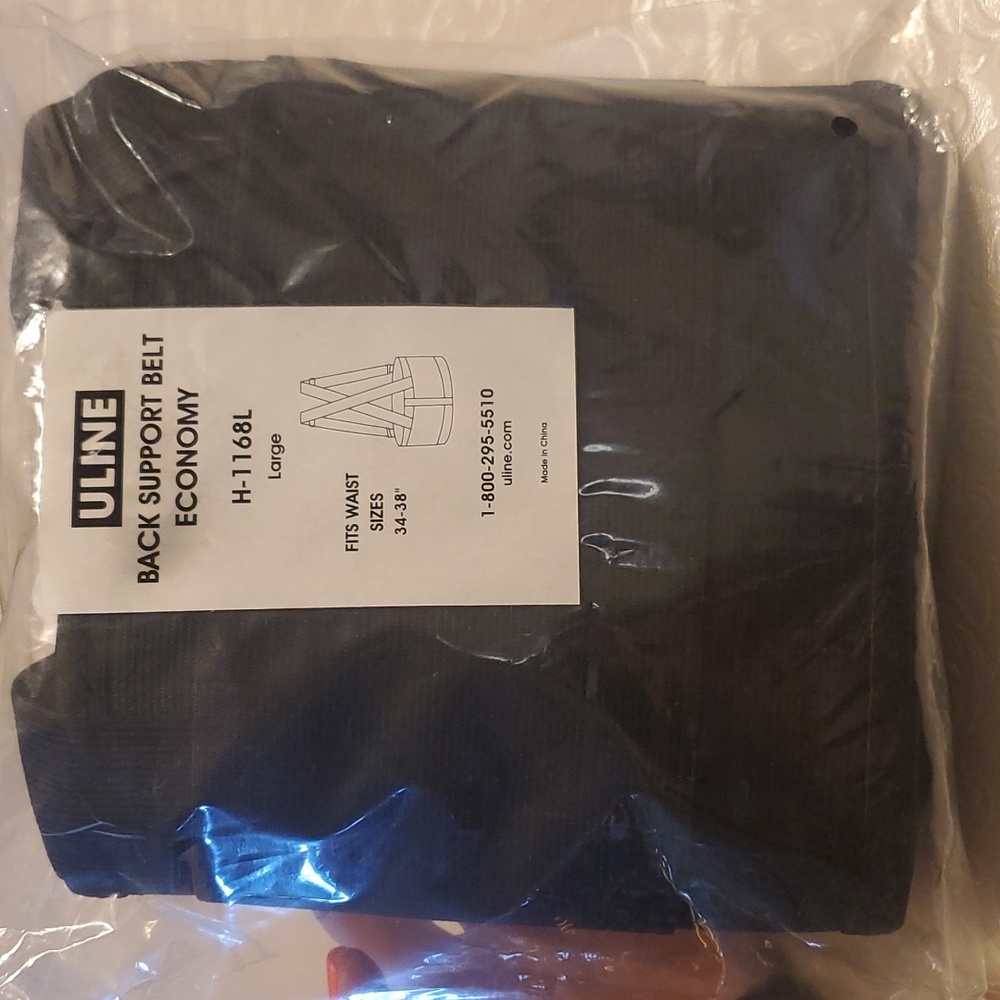 Brand new support black back belt